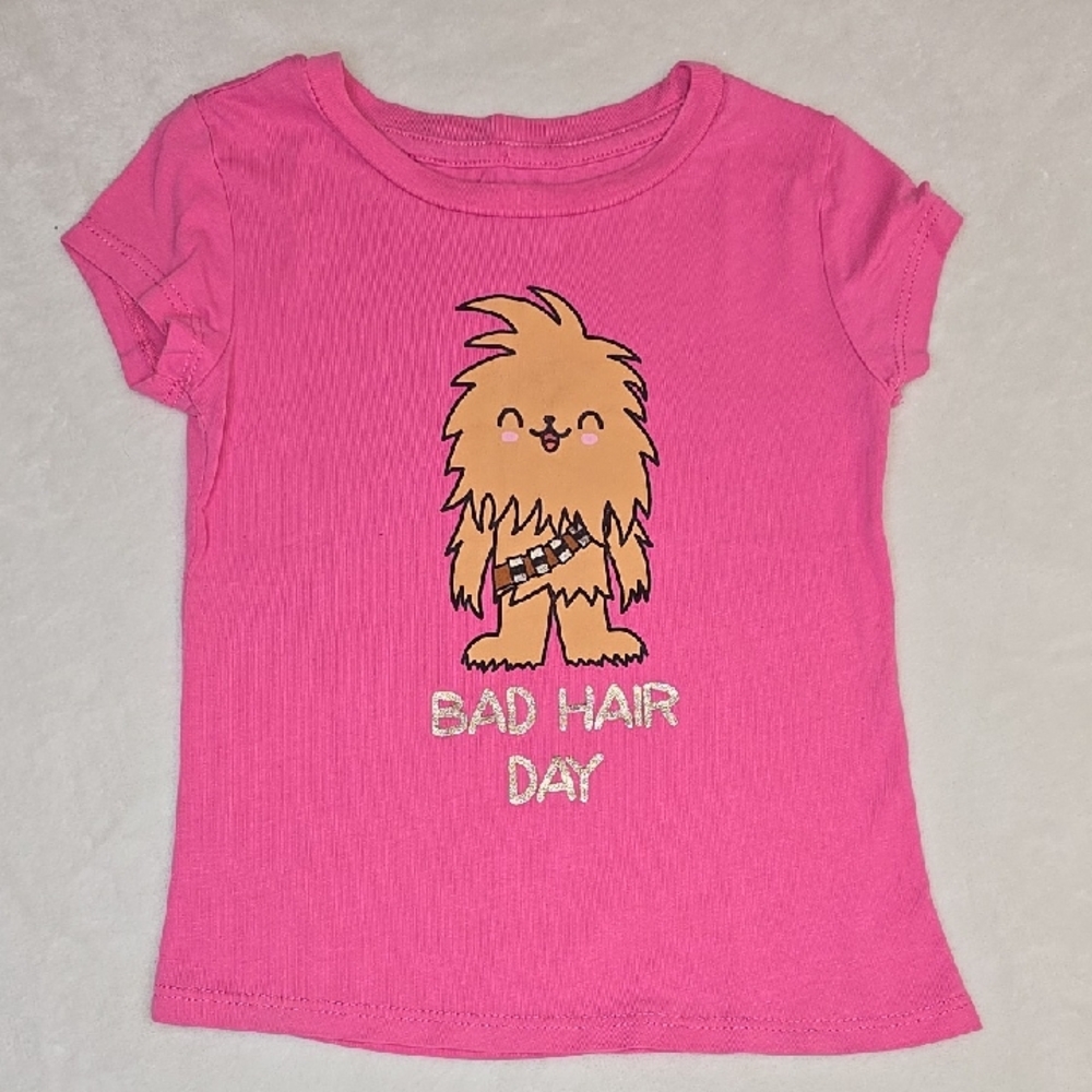 🎁 STAR WARS Chewbacca Bad Hair Day Tee Sz XS (4/5)